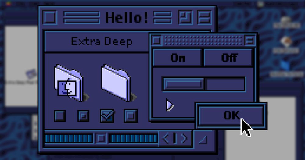 A preview of the Mac theme "Extra Deep" by "Maury McCown"