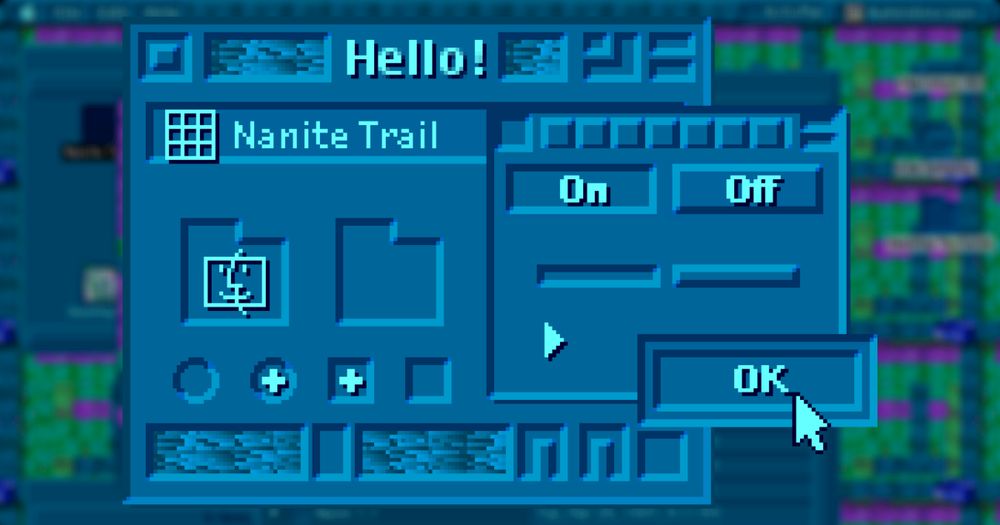 A preview of the Mac theme "Nanite Trail " by "Preston P.J. Maxwell"