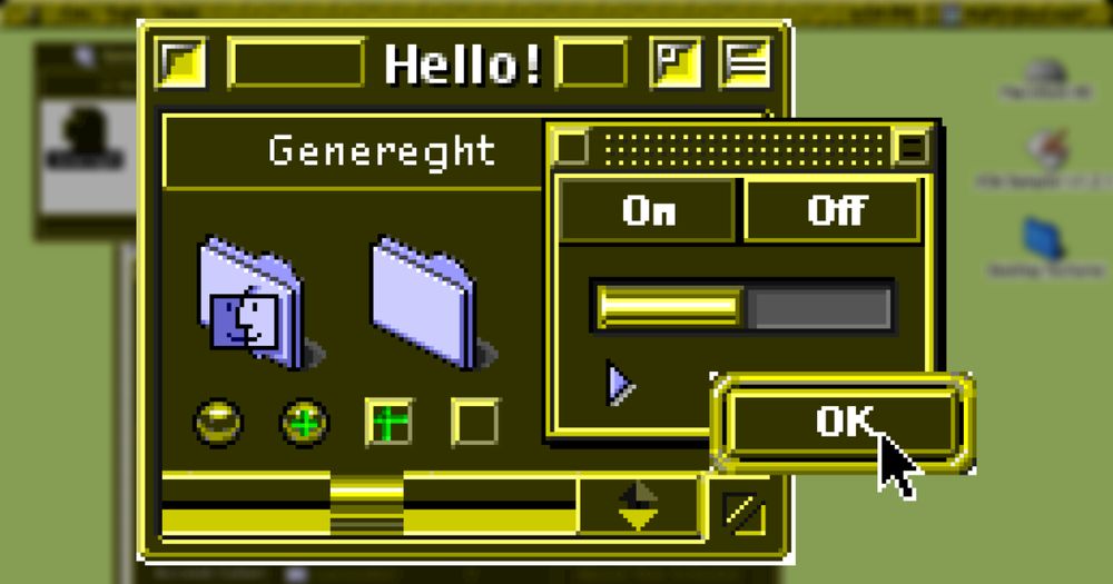 A preview of the Mac theme "Genereght" by "Yasuo "wyz" Suzuki"