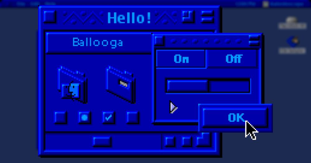 A preview of the Mac theme "Ballooga" by "Lucas Flaten"
