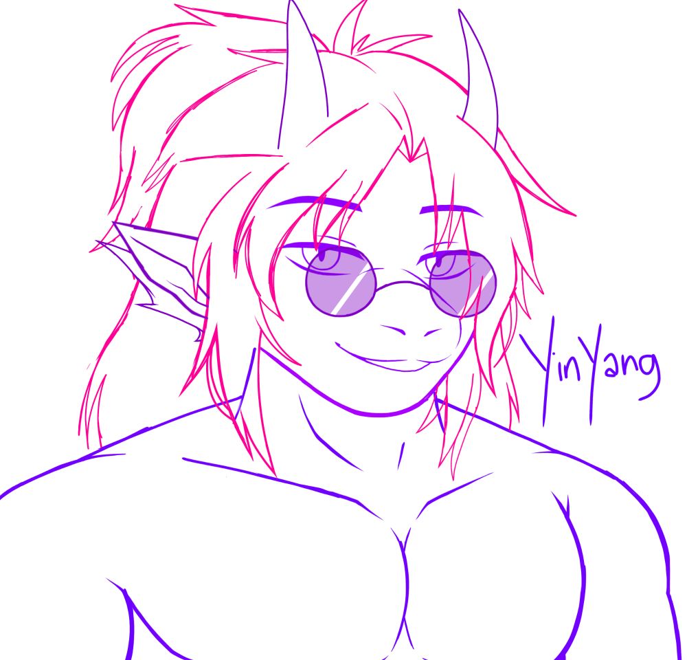 A fish-dragon OC named YinYang (hehehe)