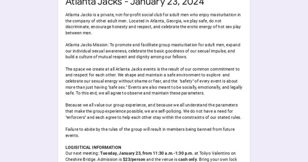 Atlanta Jacks - January 23, 2024