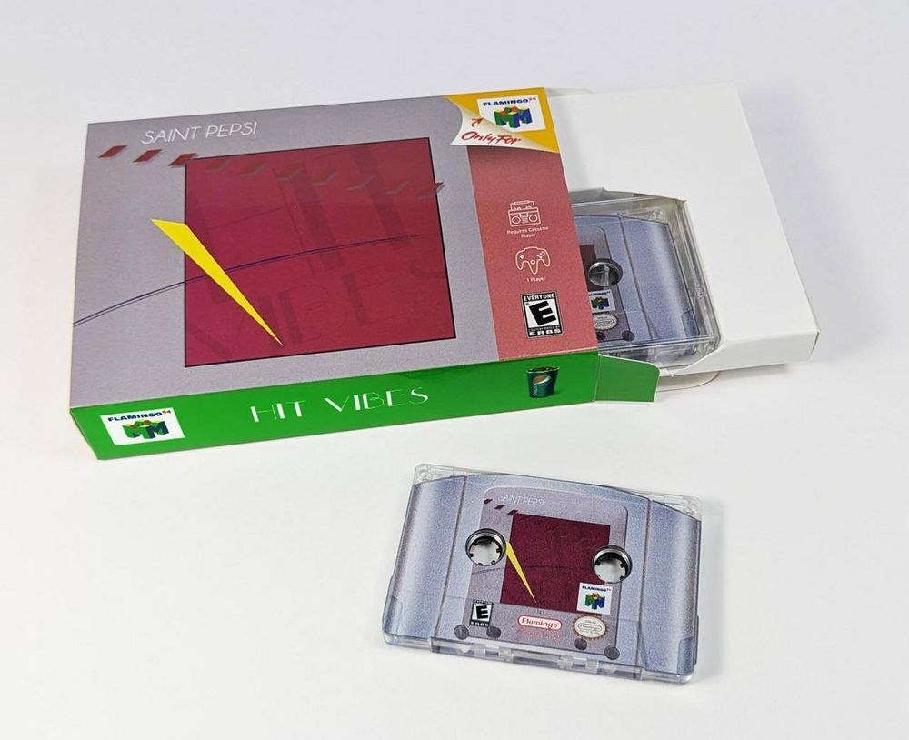 Hit Vibes - Saint Pepsi Cassette tapes but packaged inside an N64 box