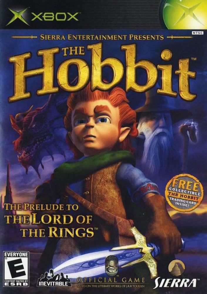 Xbox cover for The Hobbit video games from 2003 