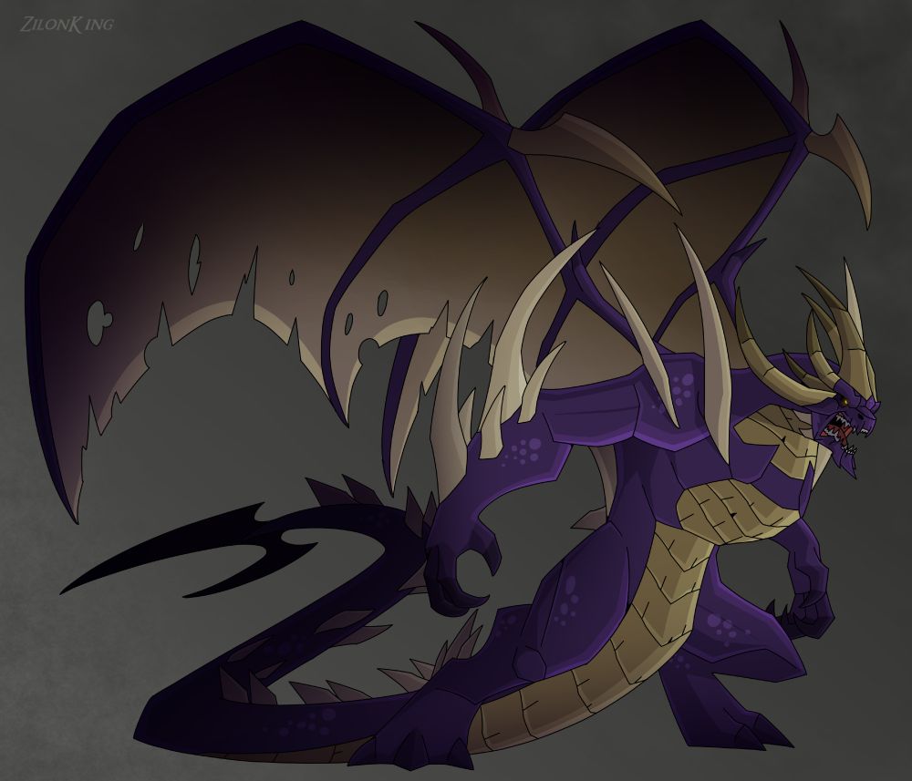 Redesign artwork based on the character Malefor from the TLOS series. Redesigned in the style of Spyro Revolution, a cancelled Spyro animated series.
