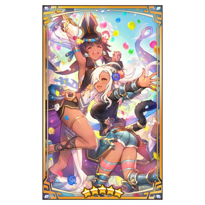 The “Me and my Bestie” Wymprint from Dragalia Lost, featuring Nefaria and Nadine being besties