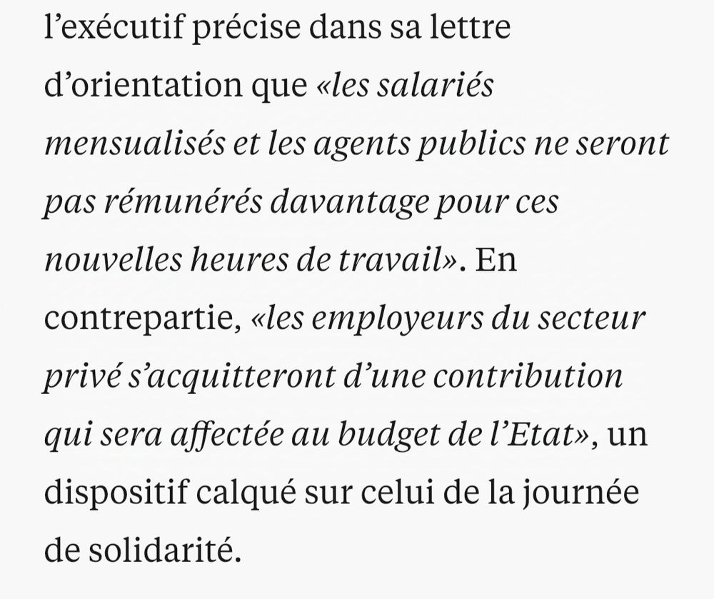 Extrait d'un article de Libération : 

L'exécutif précise dans sa lettre d'orientation que "les salariés mensualisés et les agents publics ne seront pas rémunérés davantage pour ces nouvelles heures de travail"