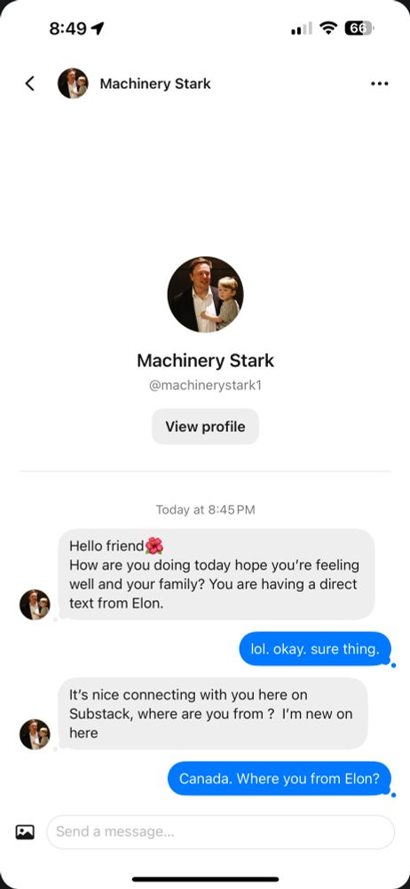 Elon interjects himself into a non-existent convo