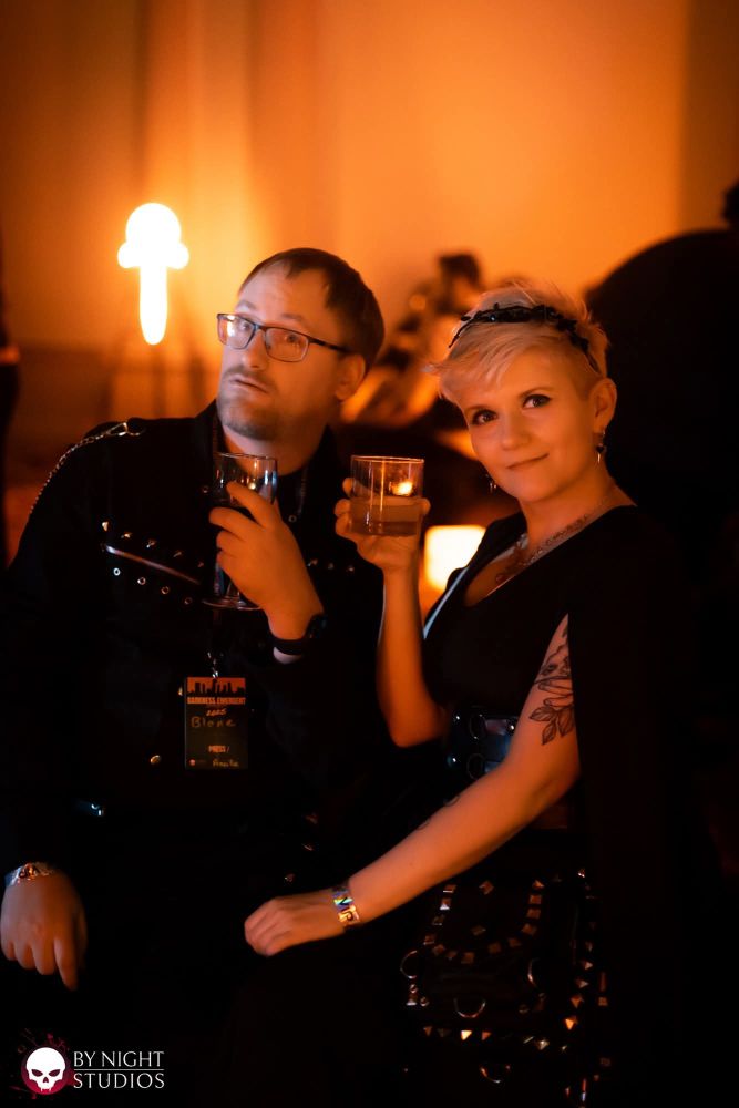 Outstar on Succubus Club party toasting with Blane