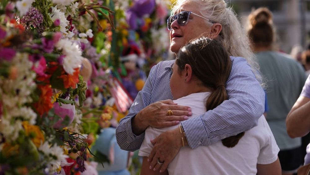 Memorial in flood-ravaged Texas city becomes focal point of community's grief