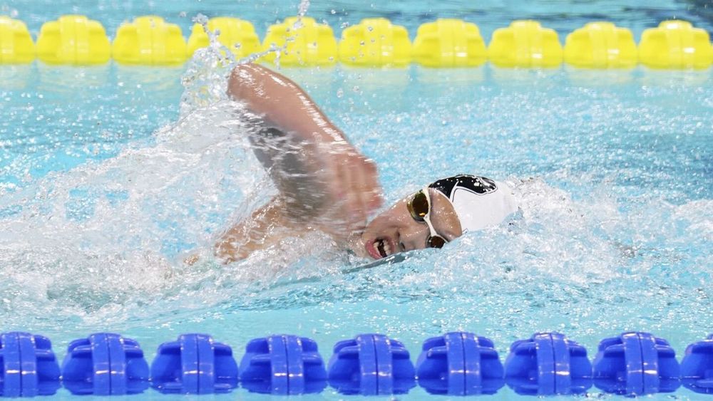 12-year-old Yu Zidi of China takes stunning times to the world swimming championships