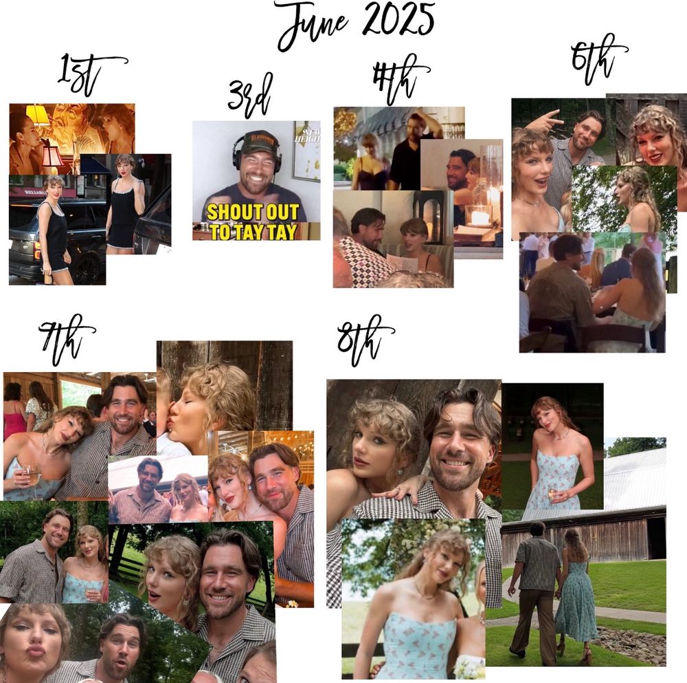 Montage of Taylor moments in June

Taken from @/tscrazier on X
