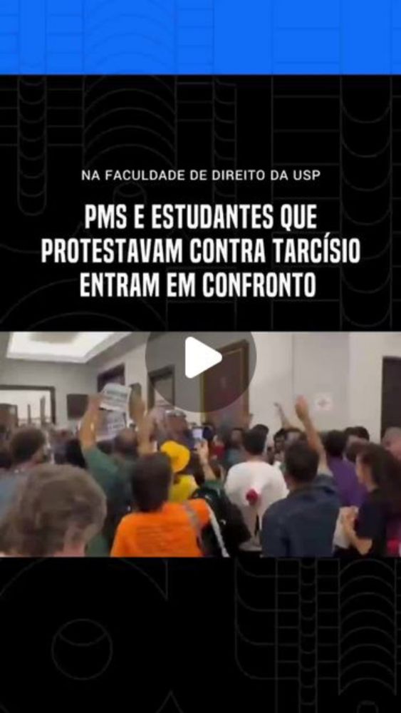 UOL on Instagram: "🚓 O governador de São Paulo, Tarcísio de Freitas (Republicanos), foi alvo de protesto dos estudantes da Faculdade de Direito da USP, durante a posse do novo procurador-geral de Just...