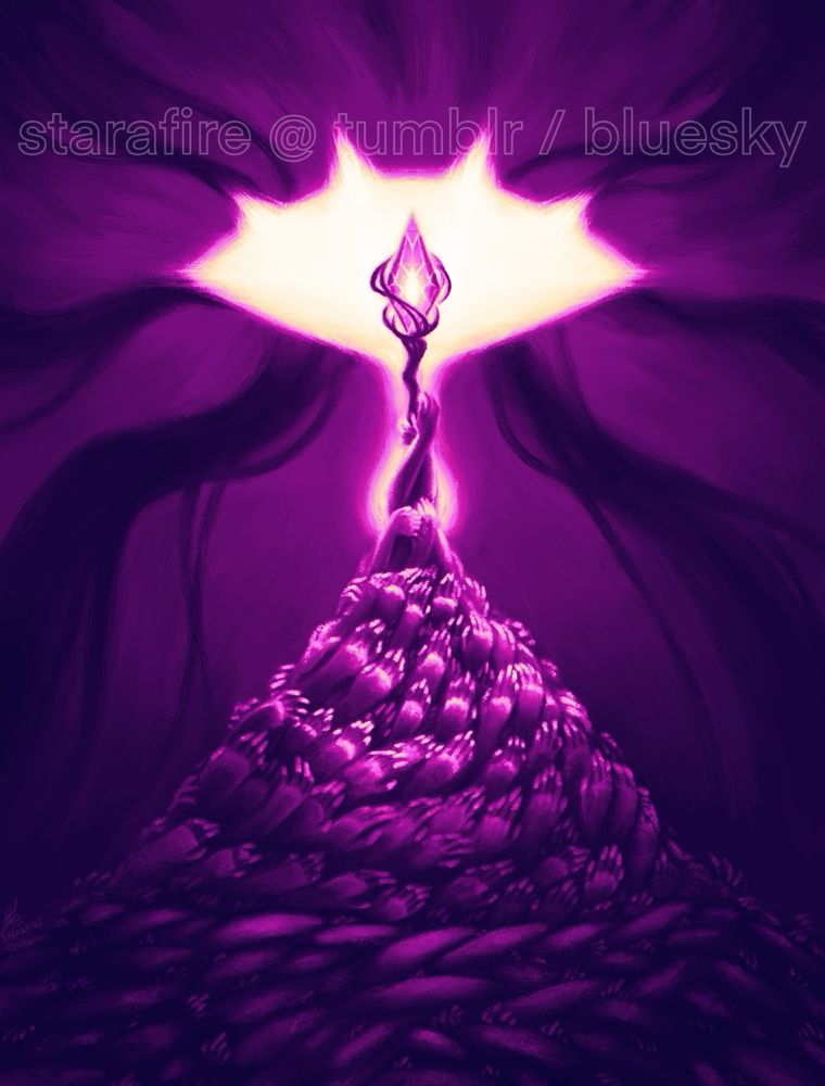 same as the previous image, but colored in shades of purple.