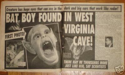 Bat Boy found in West Virginia cave!