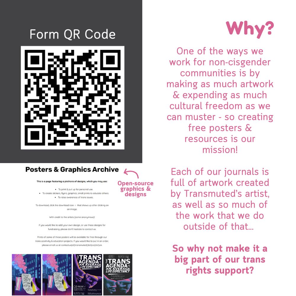 How we fund this. We have a limited amount of prints, funded by LGBT Consortium’s Equity Fund and individual donations - if you would like to support further designs and prints, please consider donating (via our website or bio)!   How you / your organisation uses these posters, flyers, and stickers is entirely up to you - but please do not sell these products without our express permission.     *Folks outside the UK will have to pay shipping as it is outside of our budget (eek)!   More info is available on the form!