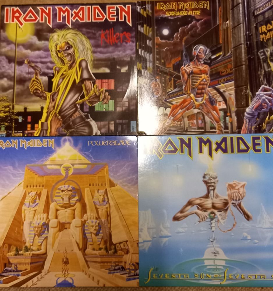 Eddie in four parts, Iron Maiden albums
