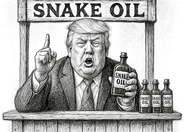 Never take medical advice from a snake oil salesman!