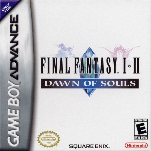 Cover image for the game Final fantasy 1 & 2 dawn of souls on Gameboy advance.