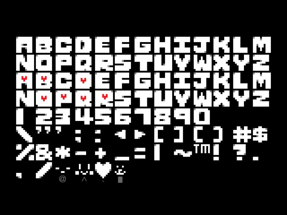 All supported characters of the SAVE Our SOULS font.