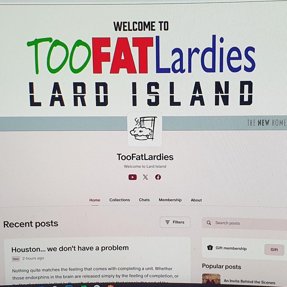 Dipping my toes into the world of Lard Island Patreon. Exciting times!