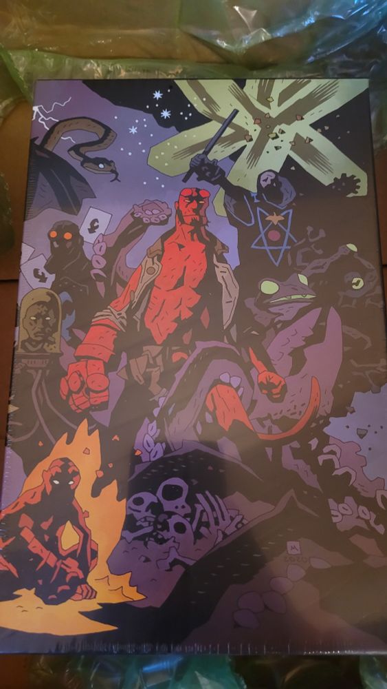 The cover of the Hellboy omnibus collection