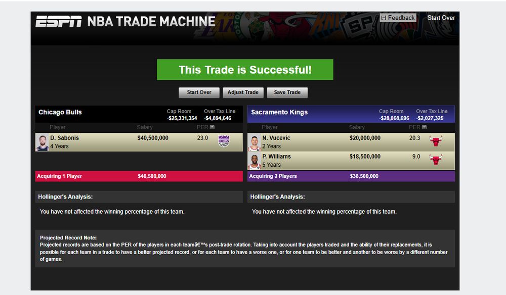 Patrick Williams and Vooch for Sabonis