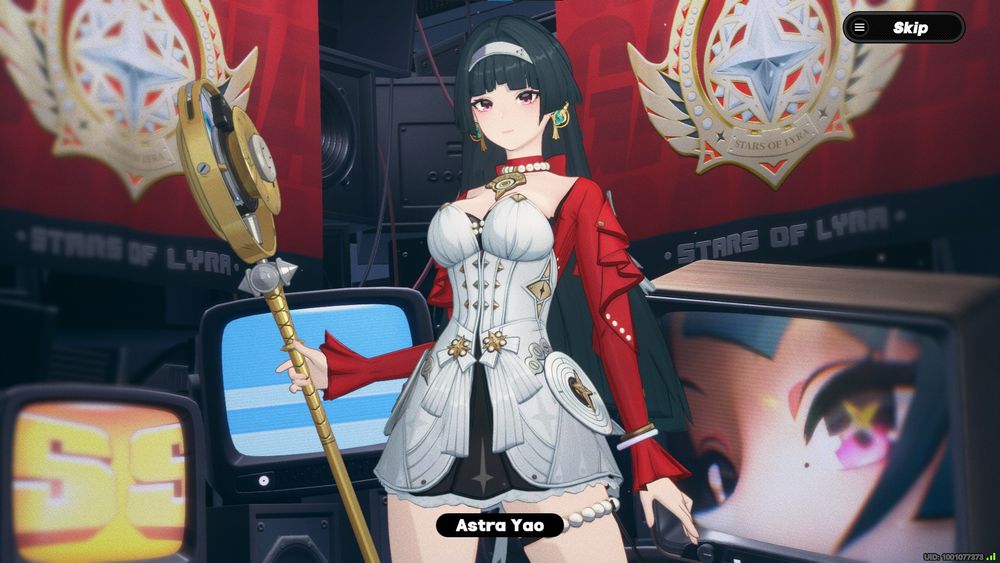 A limited banner pull in Zenless Zone Zero of Stars of Lyra unit: Astra Yao