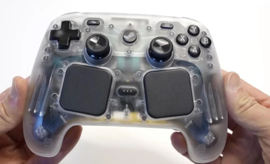 The new Steam Box Controller thing - but it's shell is clear so you can see its insides.