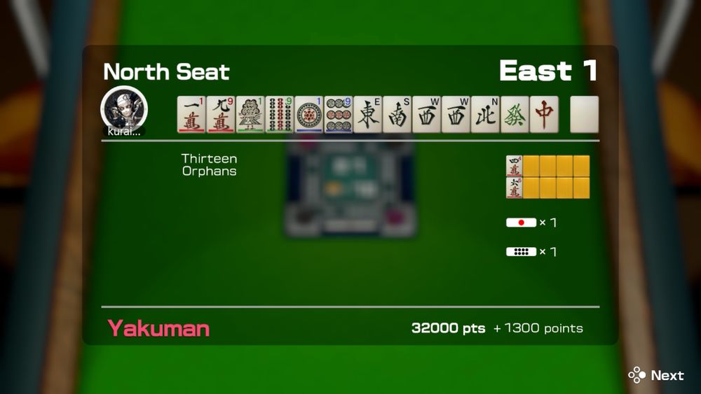 victory. a thirteen orphans yakuman :3