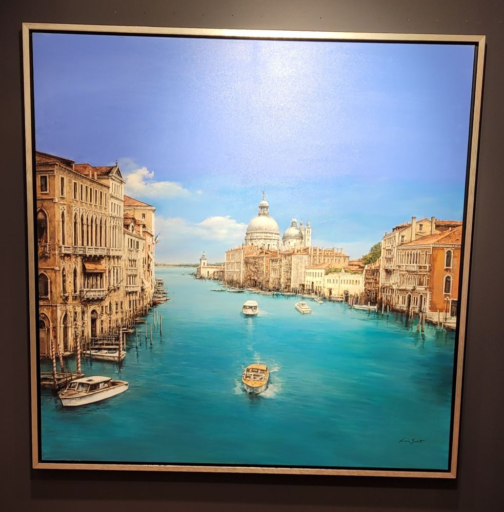 Gemälde von Venedig, Blick auf dem Canale Grande und die Basilica Santa Maria della Salute