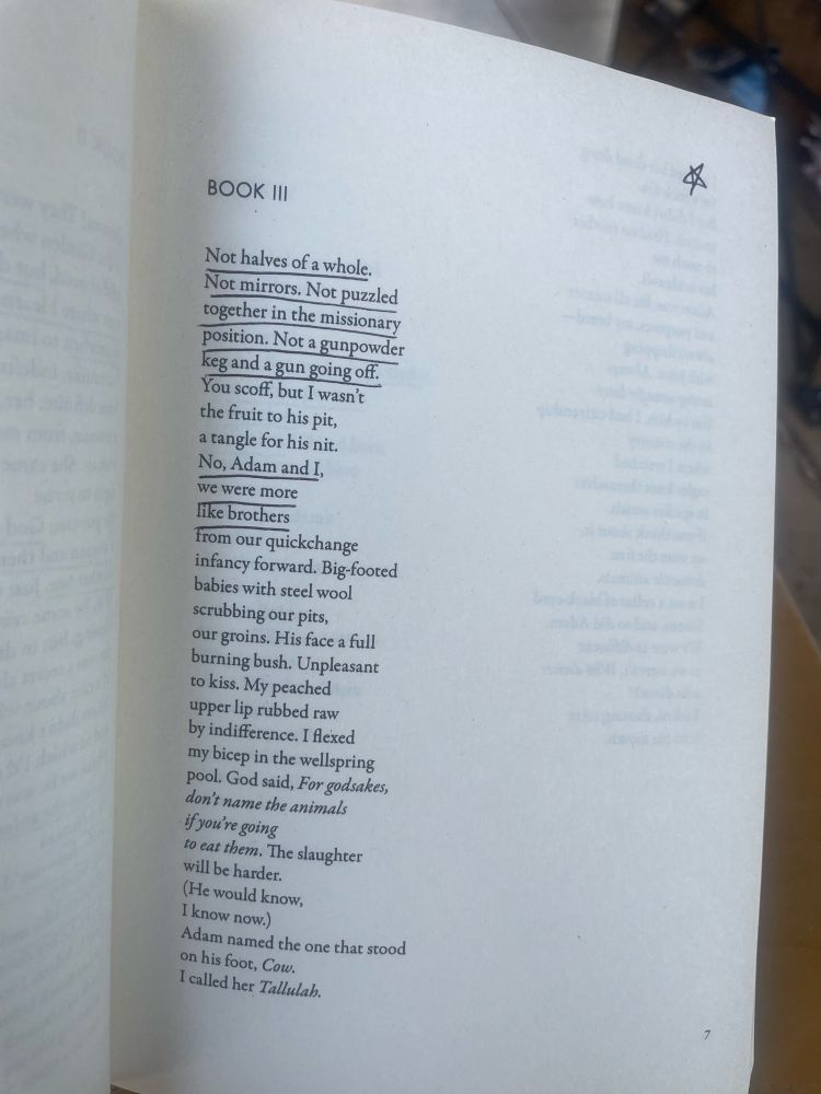 Page from a poetry collection. (I am not sure about copying and pasting the entirety of the text here sorry)