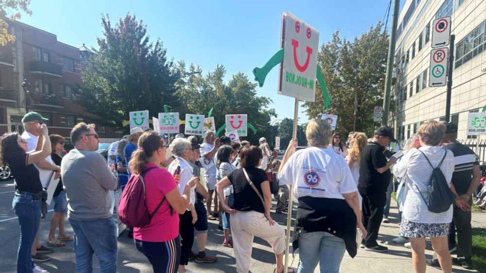 Montreal protesters decry French-language law impacts in hospitals