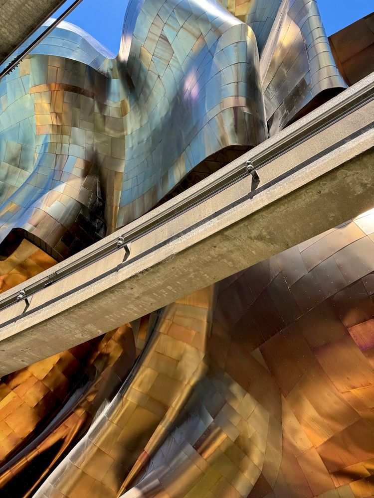Frank Gehry designed Museum of Pop Culture with Monorail