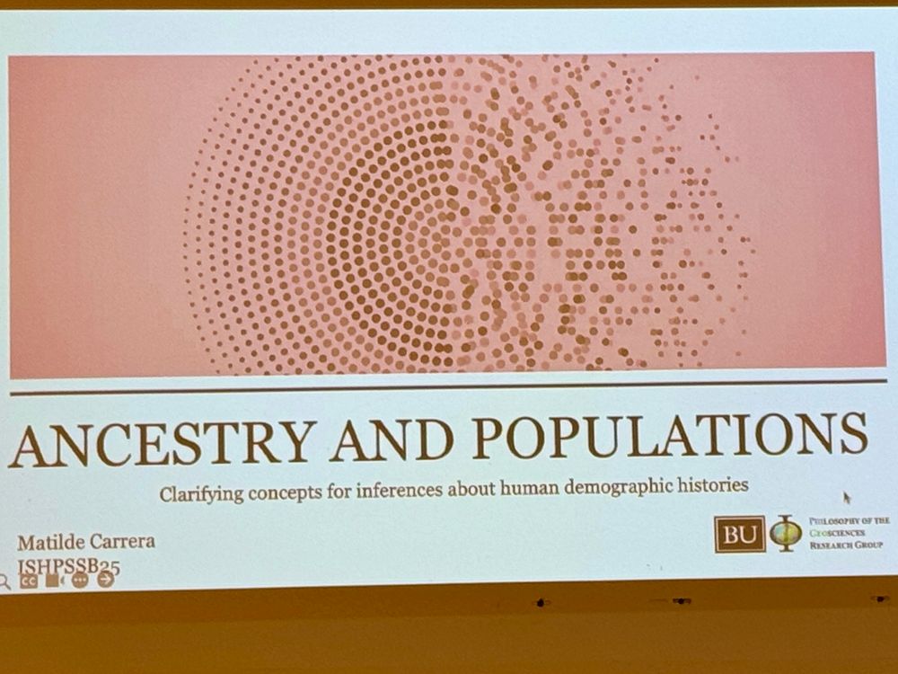 ANCESTRY AND POPULATIONS
Clarifying concepts for inferences about human demographic histories
