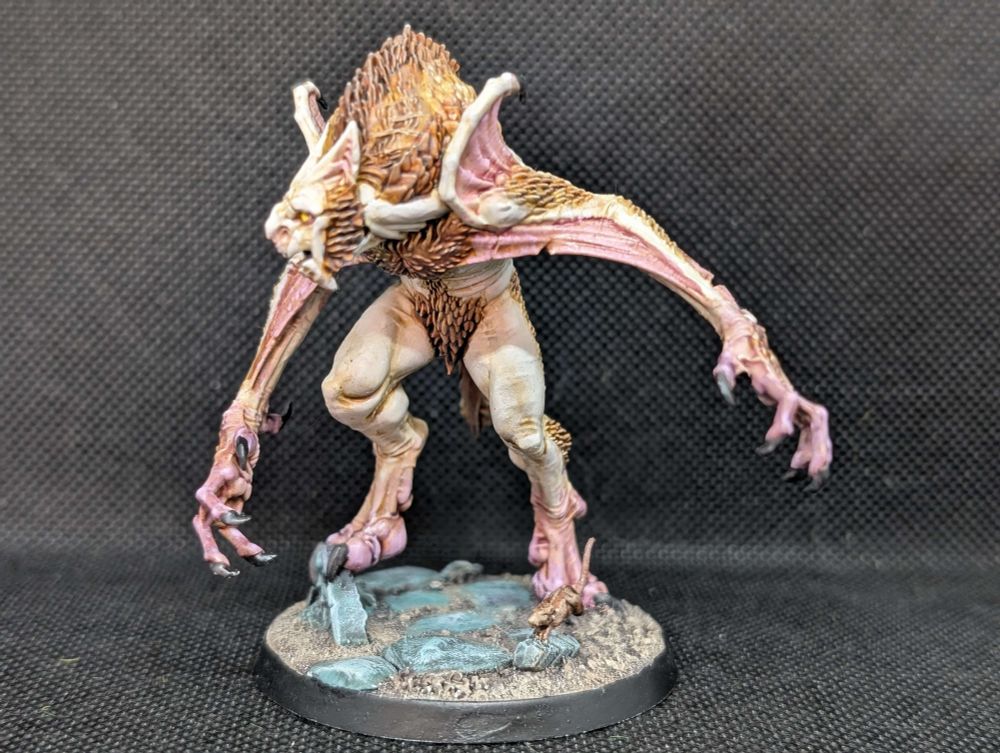 A big, spooky Vampire Bat man from Cursed City.