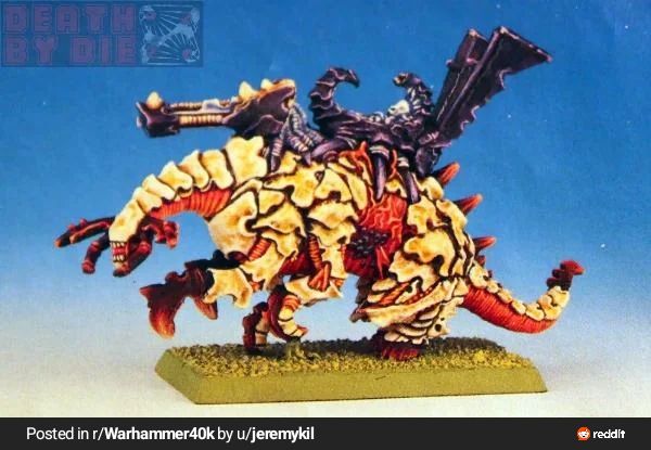A Tyranid Dominatrix from Epic in the 90s

Yea, this was a game for kids. 