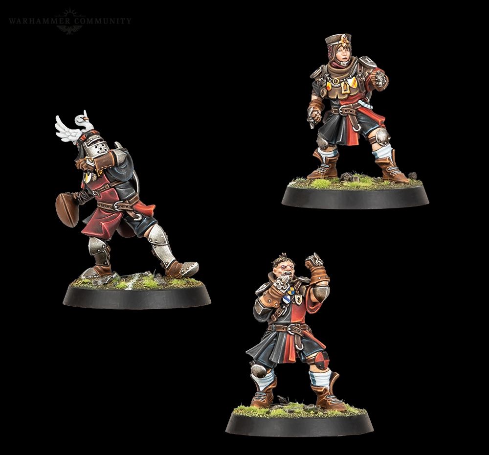 Three players from the Brets team