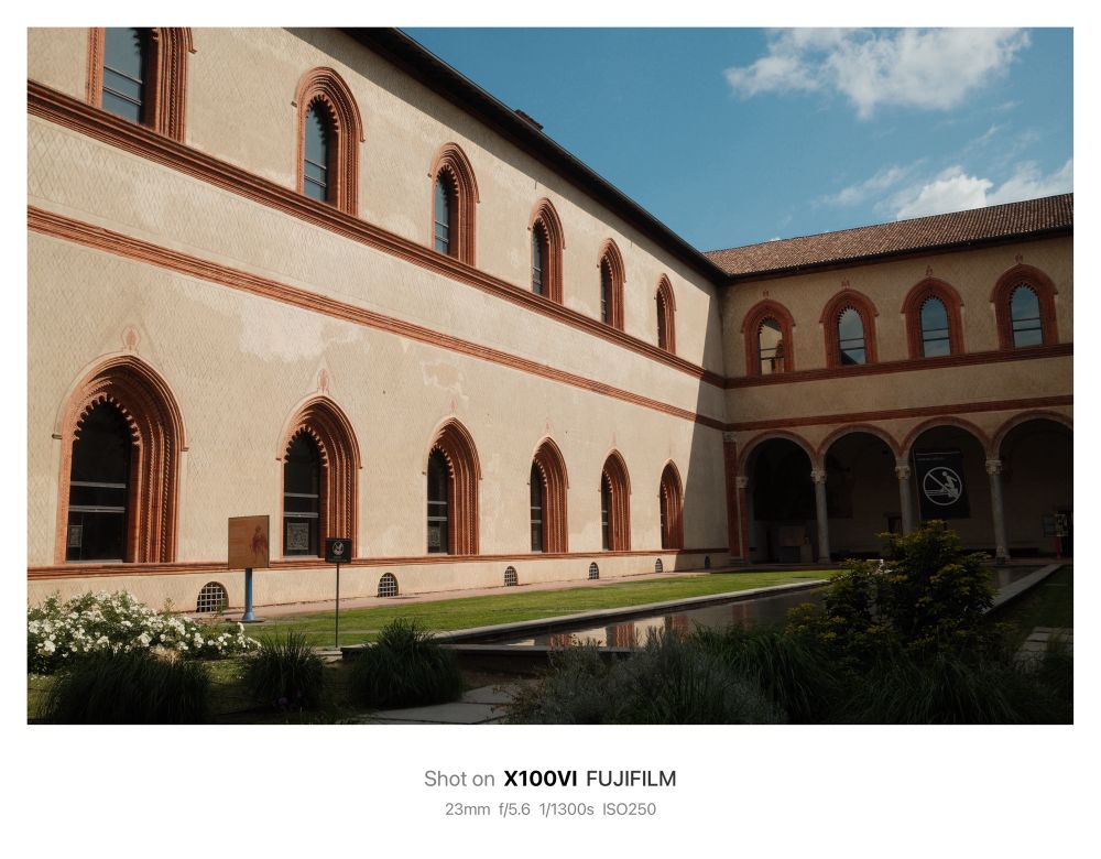 Milan architecture with garden