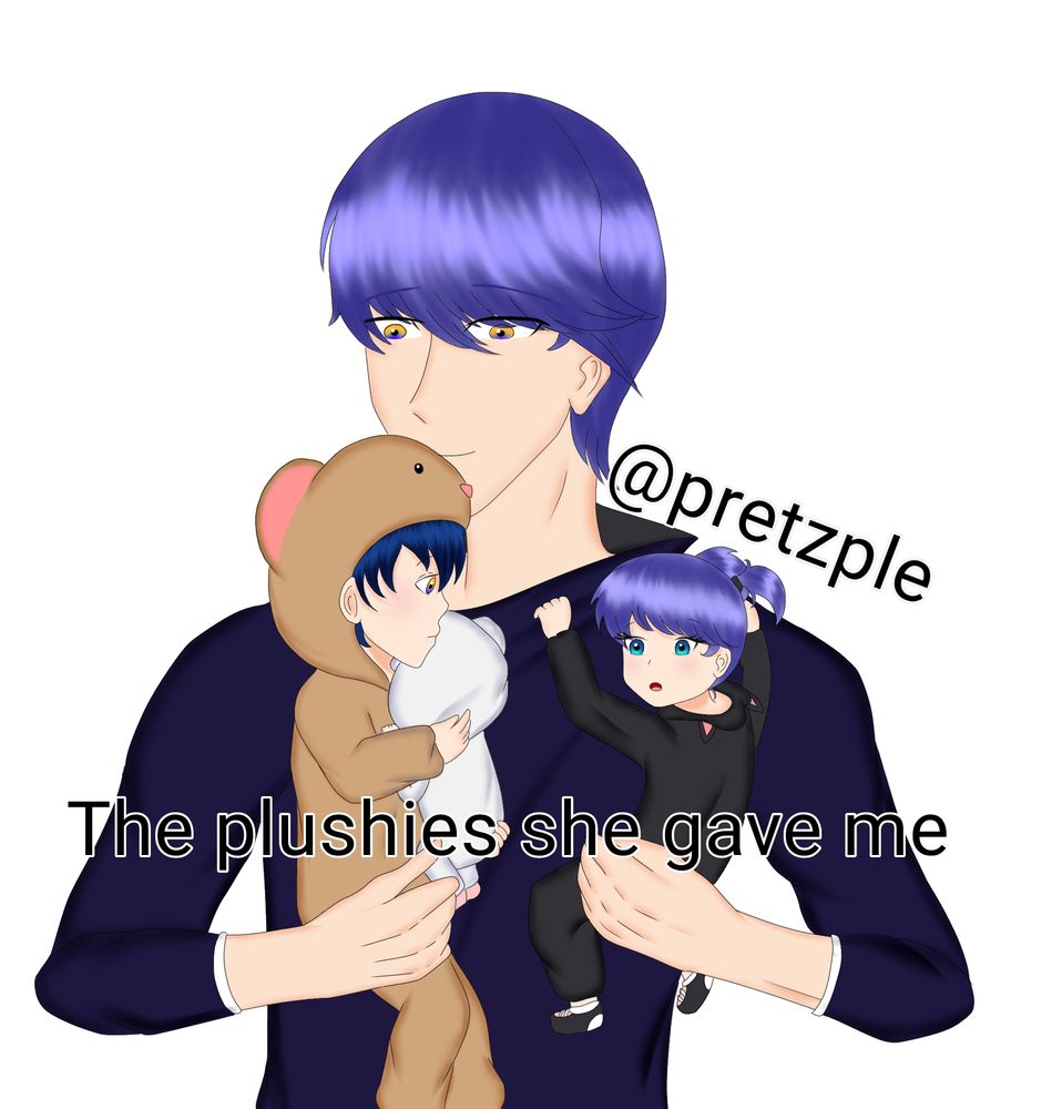 The plushies she gave me