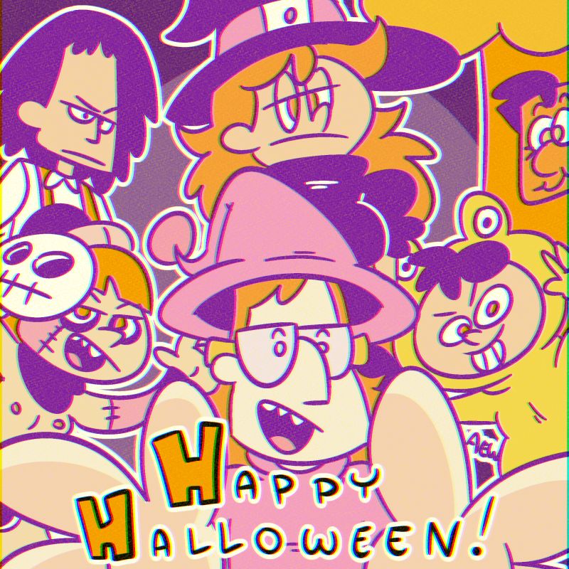 A HAPPY HALLOWEEN from Carol, Violet, Kunomi, Mira, Jae-Sung and Ryoko!