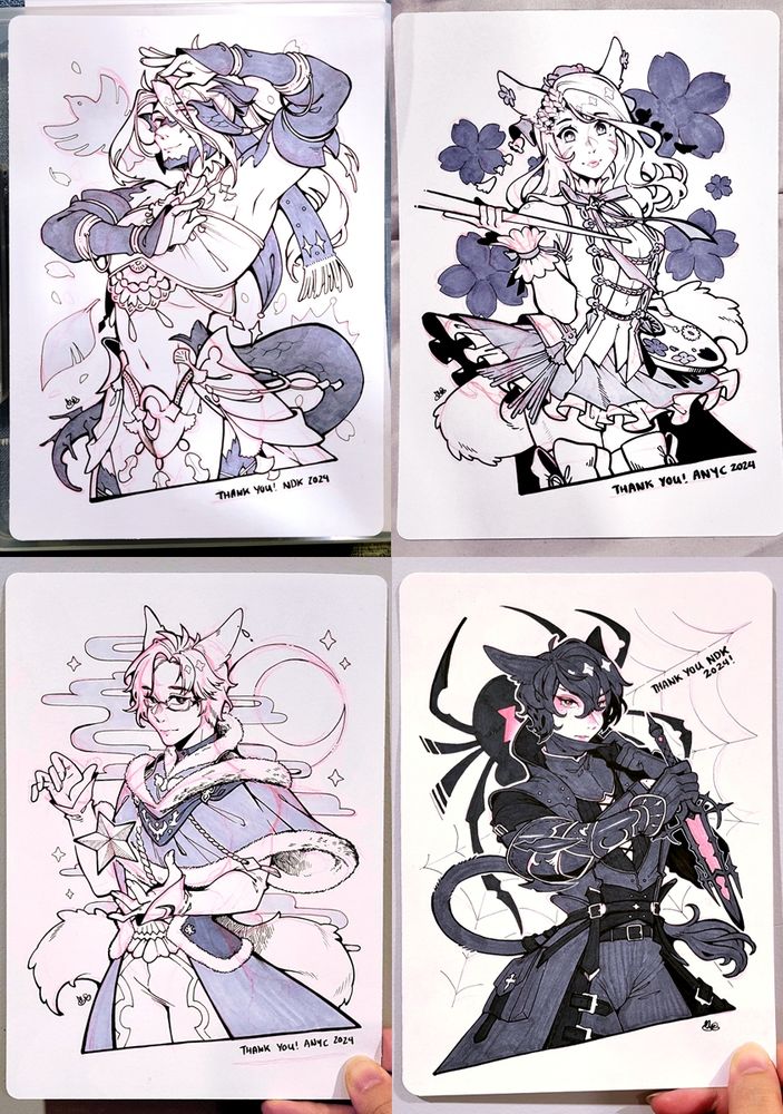 Samples of Ink Commissions done last year.