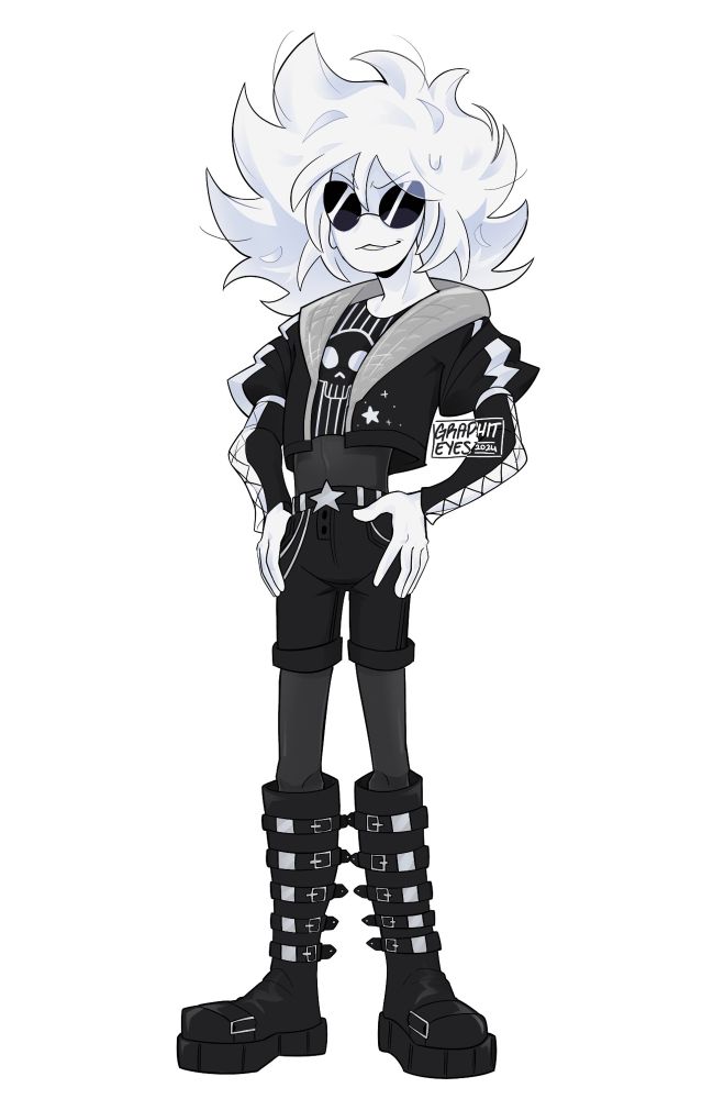 Fullbody drawing of Whitt
