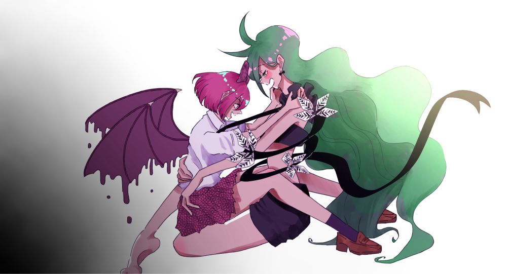 PPPPPPより山中メロリ(左)、音上ミーミン(右)