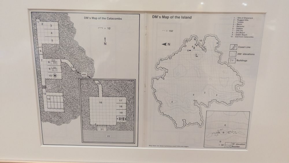 AD&D treasure hunt DM map 1986 - check out the contrast with the  player facing maps (prior pic)