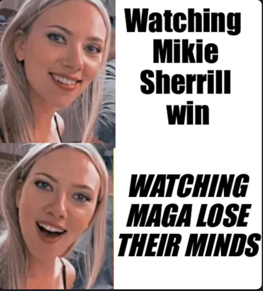 Mikie sherill wins: 🙂
Watching maga lose their minds: 😀