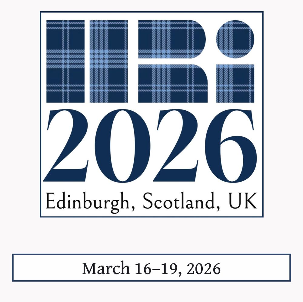 Screenshot of the HRI logo indicating the 2026 conference will be held in Edinburgh 