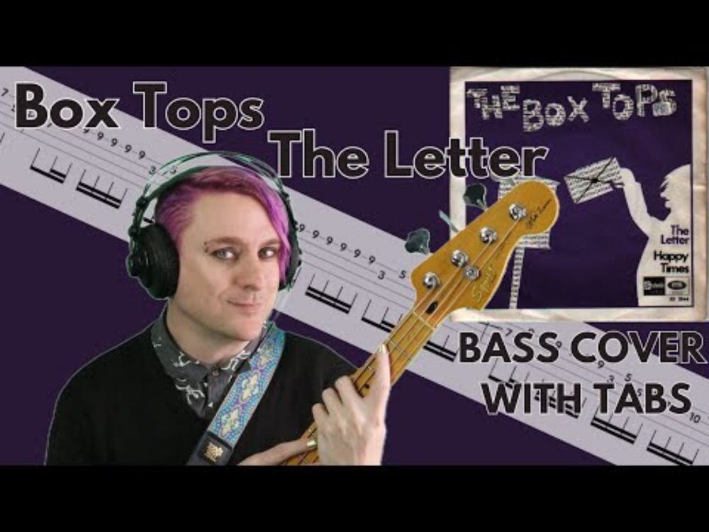 Box Tops - The Letter Bass Cover (with tabs)