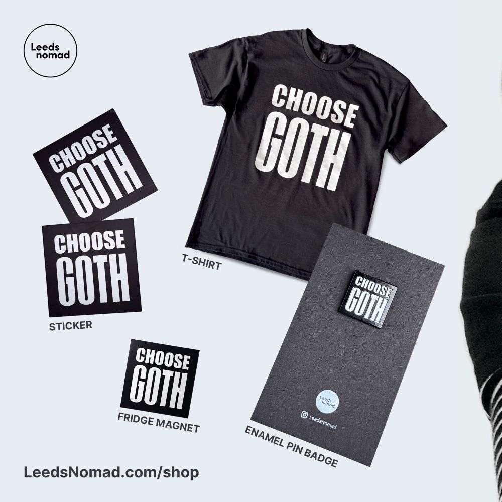 All the Choose Goth products described in the description on one page.