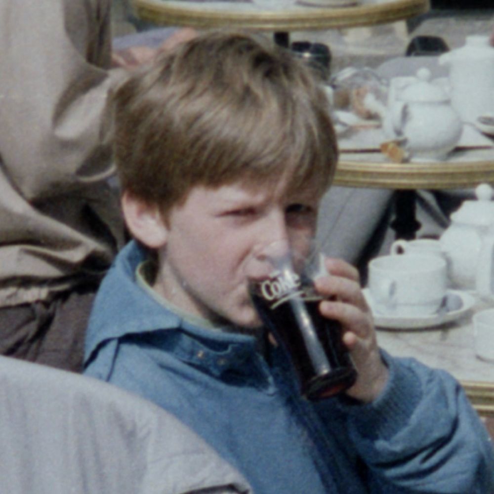 Me drinking Coke.